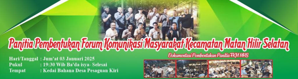 Pembentukan Ketua Forum Komunitas Masyarakat MHS